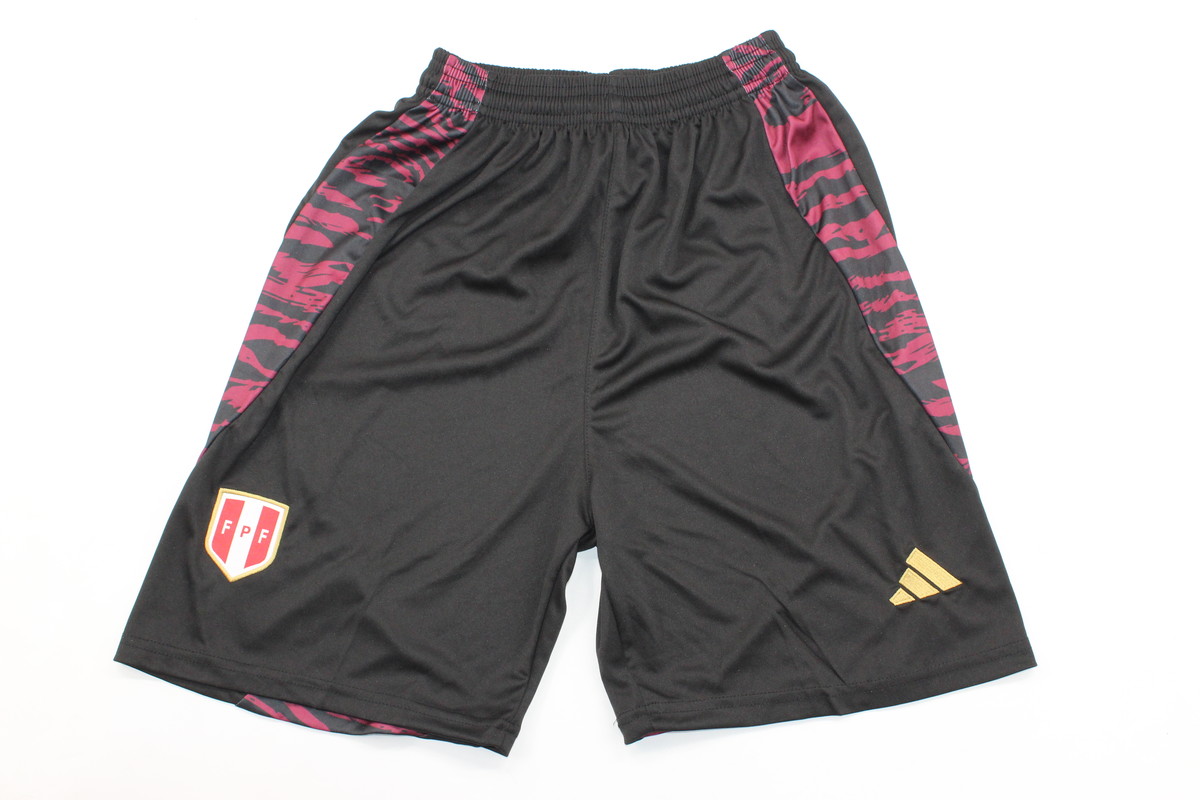 AAA Quality Peru 2024 Away Black Soccer Shorts